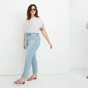 MADEWELL the curvy perfect vintage jeans in fitzgerald wash (sz31)